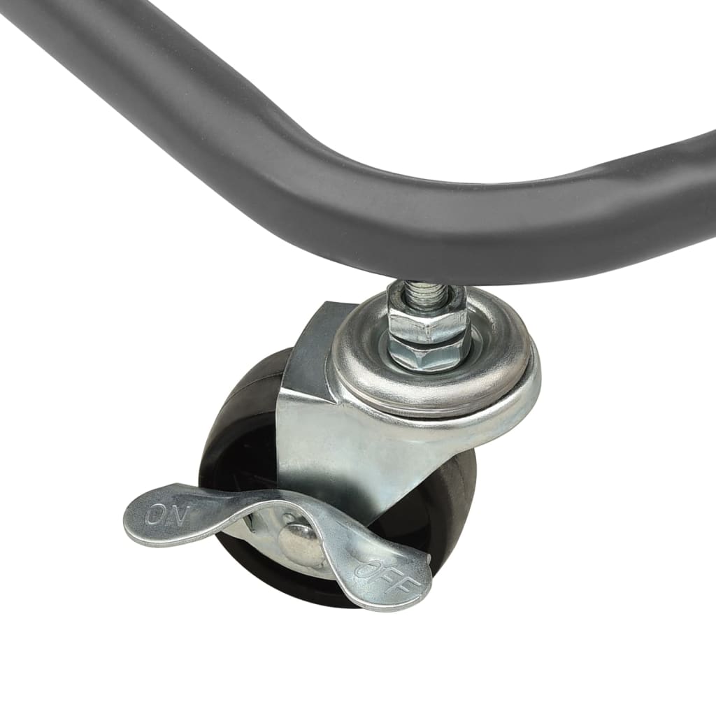 vidaXL 3-Tier Kitchen Trolley Rolling Storage Cart with Wheels Iron and ABS-8