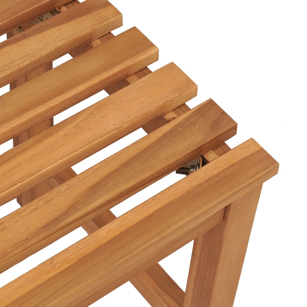 vidaXL Outdoor Patio Bench Garden Bench with Wooden Frame Solid Wood Teak-14