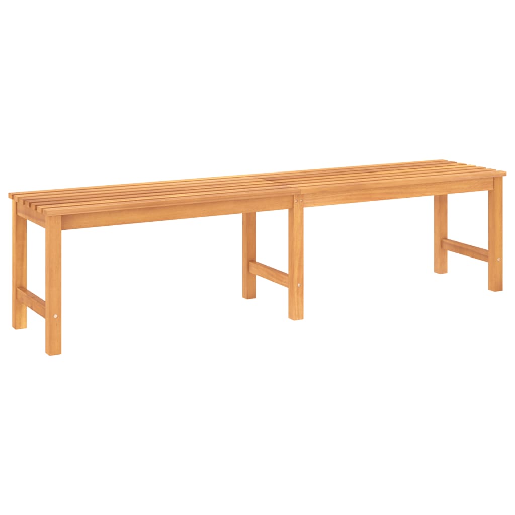 vidaXL Outdoor Patio Bench Garden Bench with Wooden Frame Solid Wood Teak-10