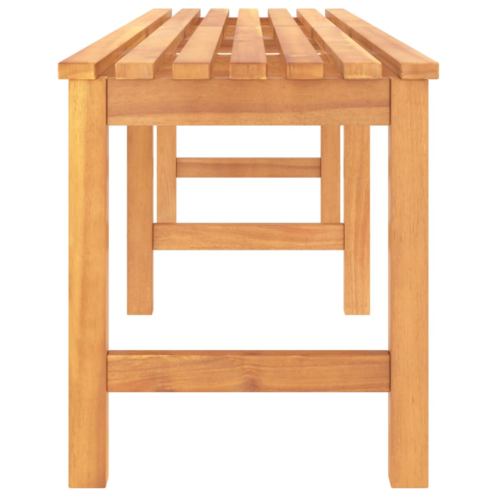 vidaXL Outdoor Patio Bench Garden Bench with Wooden Frame Solid Wood Teak-18