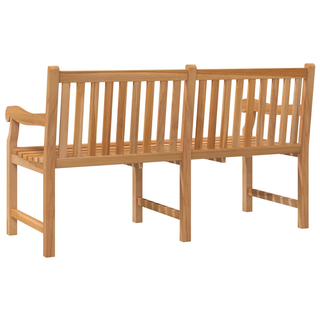 vidaXL Outdoor Patio Bench 2-Seater Garden Bench Loveseat Solid Wood Teak-14