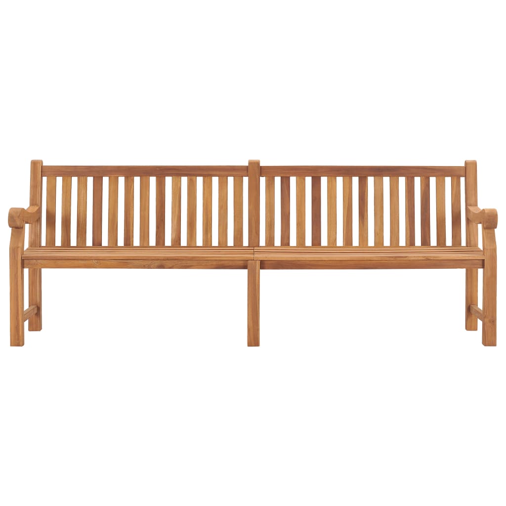 vidaXL Outdoor Patio Bench 2-Seater Garden Bench Loveseat Solid Wood Teak-24