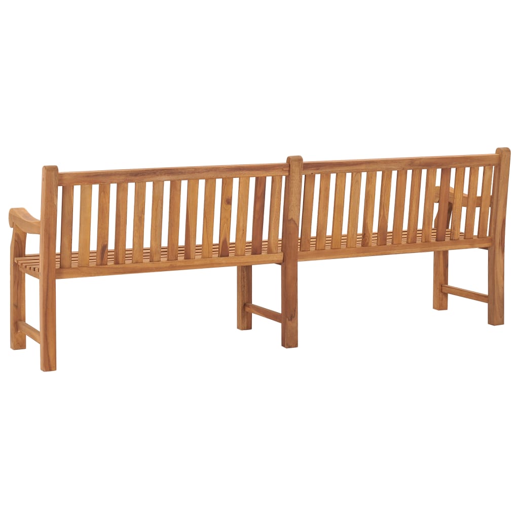 vidaXL Outdoor Patio Bench 2-Seater Garden Bench Loveseat Solid Wood Teak-0