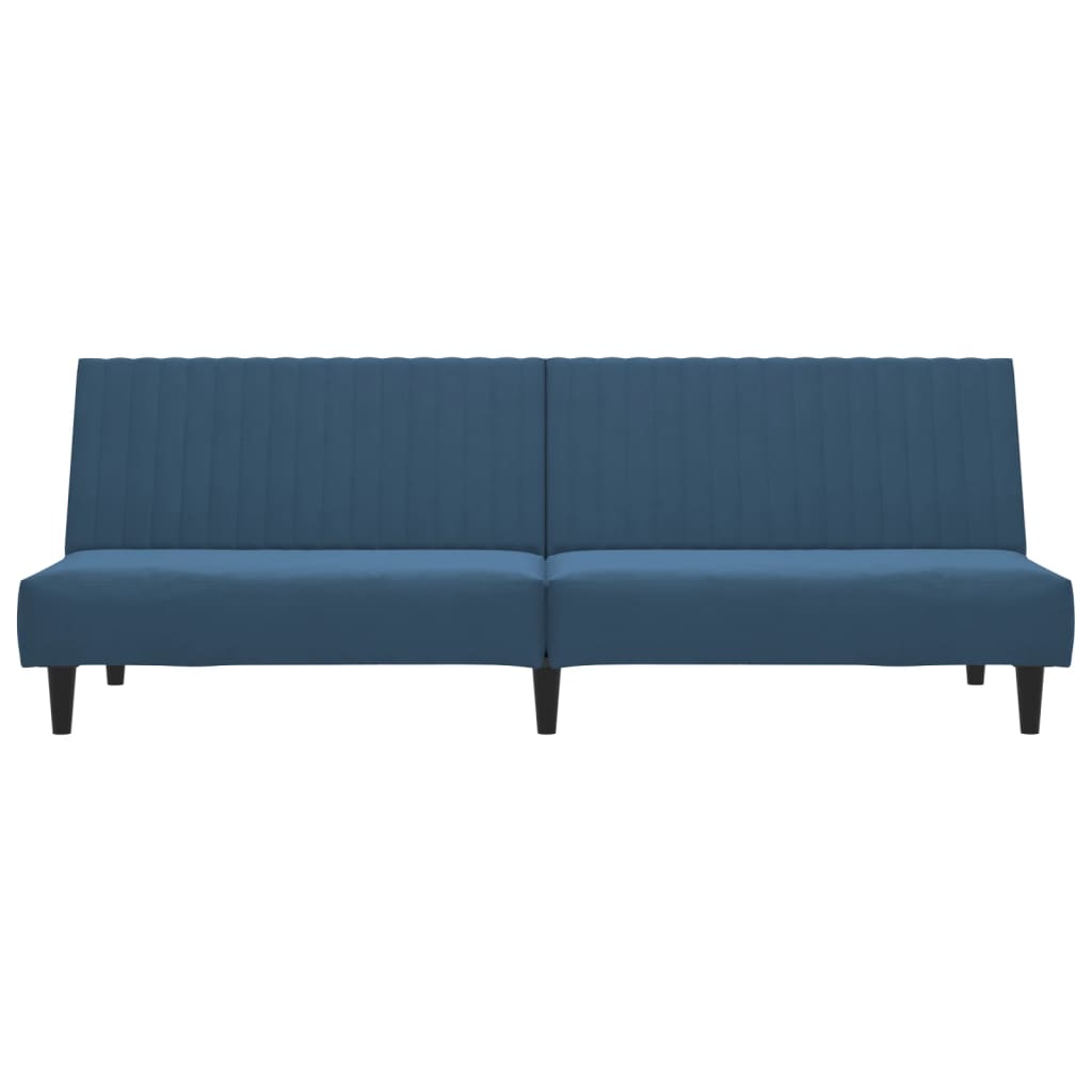 vidaXL 2-Seater Sofa Bed Black Velvet-34