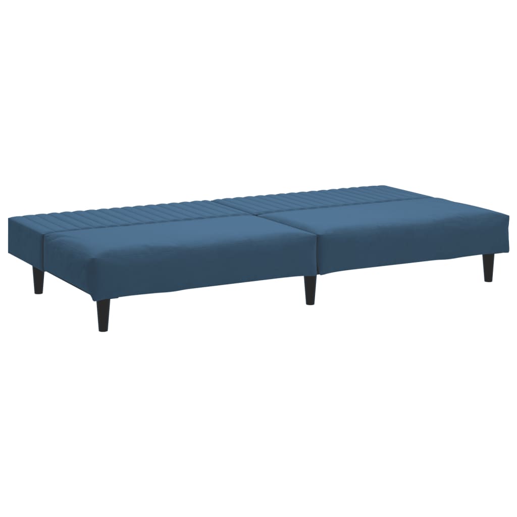 vidaXL 2-Seater Sofa Bed Black Velvet-40