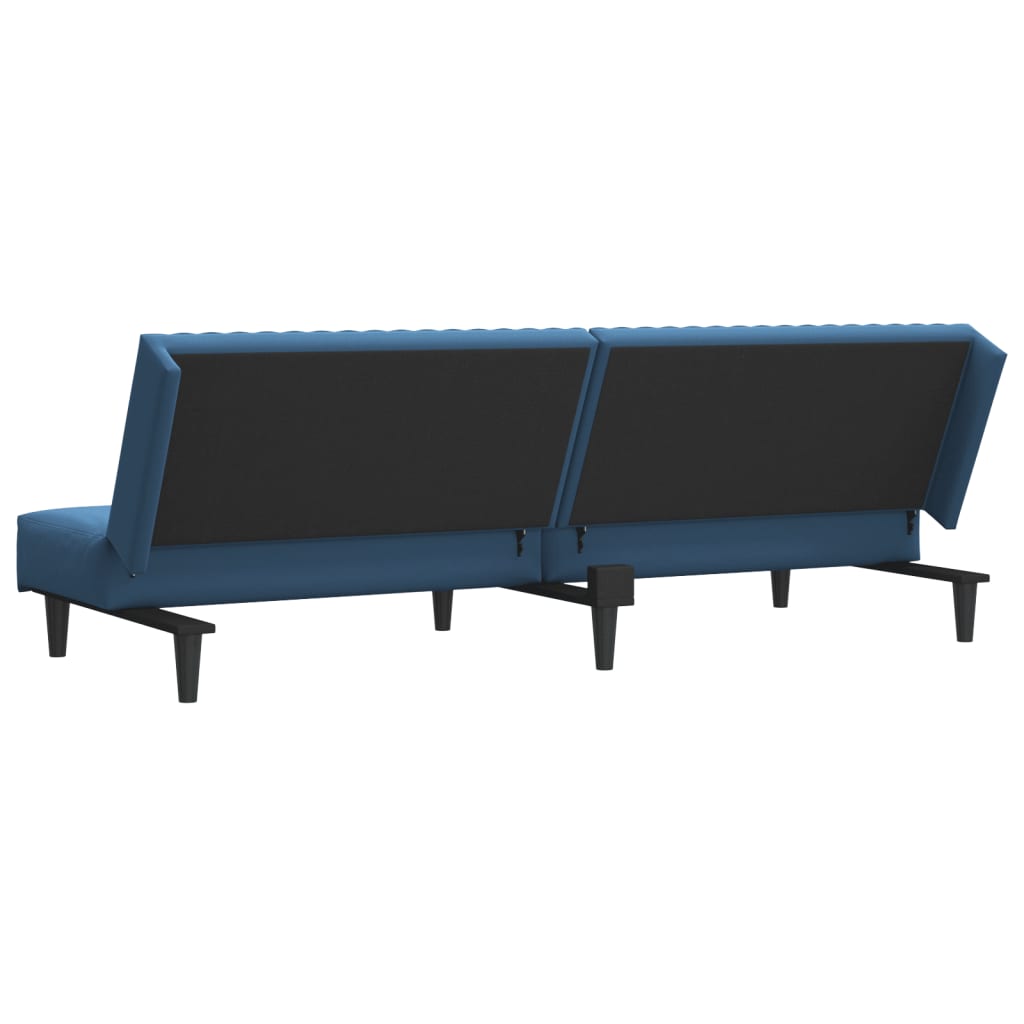 vidaXL 2-Seater Sofa Bed Black Velvet-55