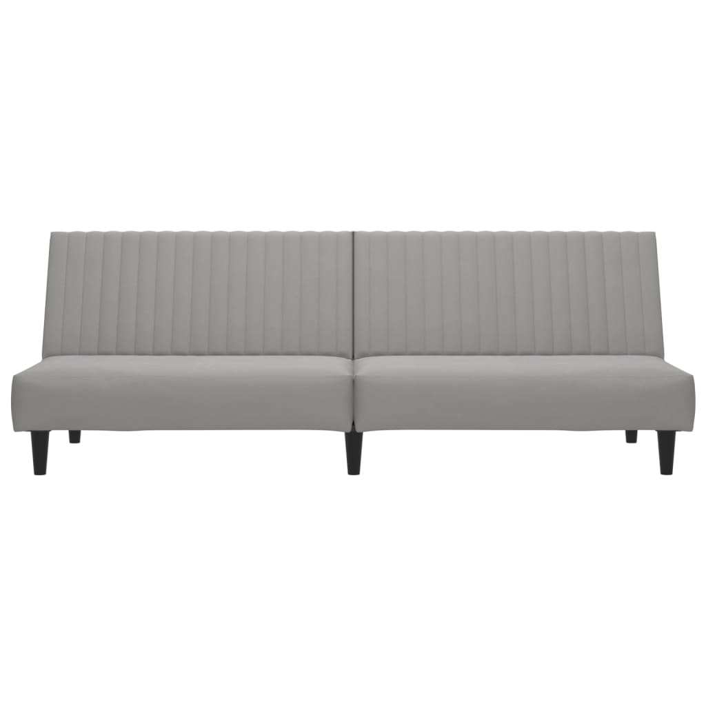 vidaXL 2-Seater Sofa Bed Black Velvet-31