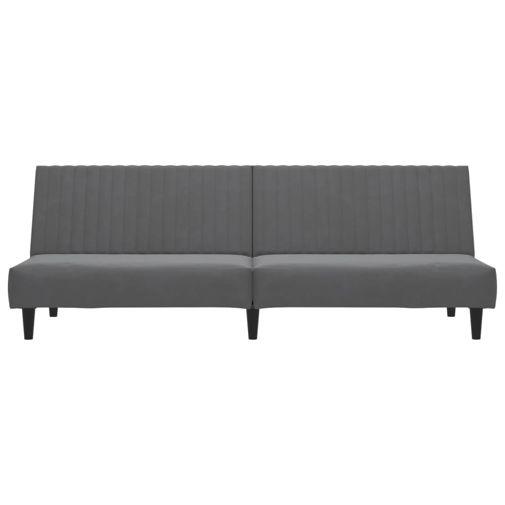 vidaXL 2-Seater Sofa Bed Black Velvet-35