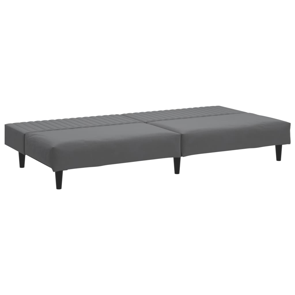 vidaXL 2-Seater Sofa Bed Black Velvet-41
