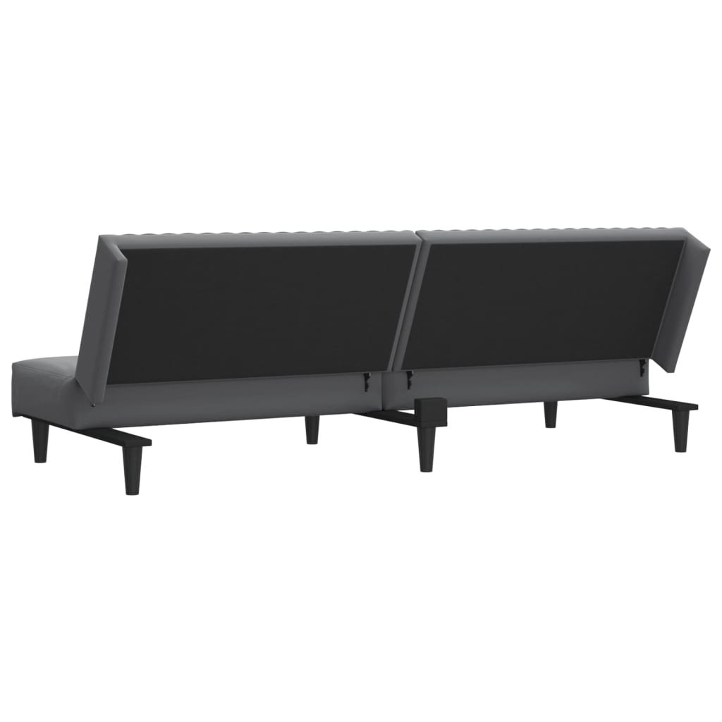 vidaXL 2-Seater Sofa Bed Black Velvet-51