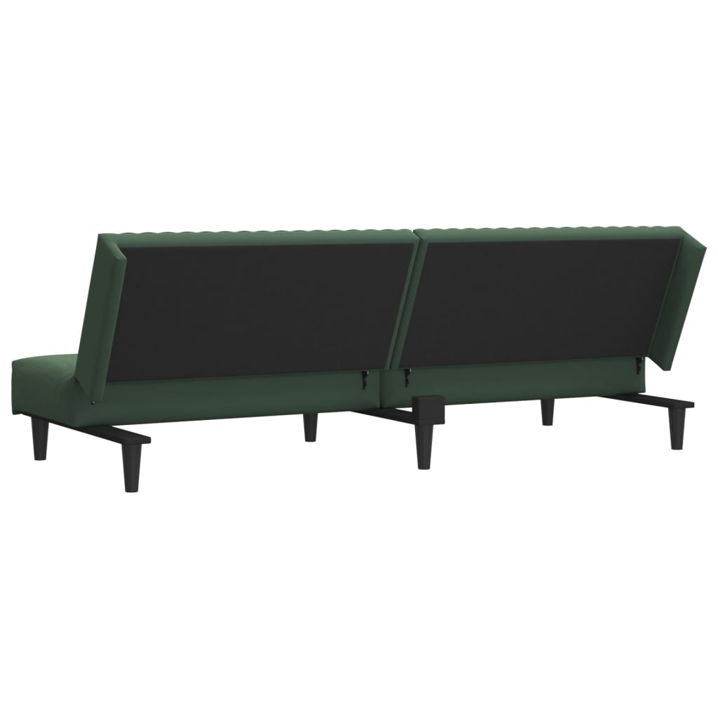 vidaXL 2-Seater Sofa Bed Black Velvet-49