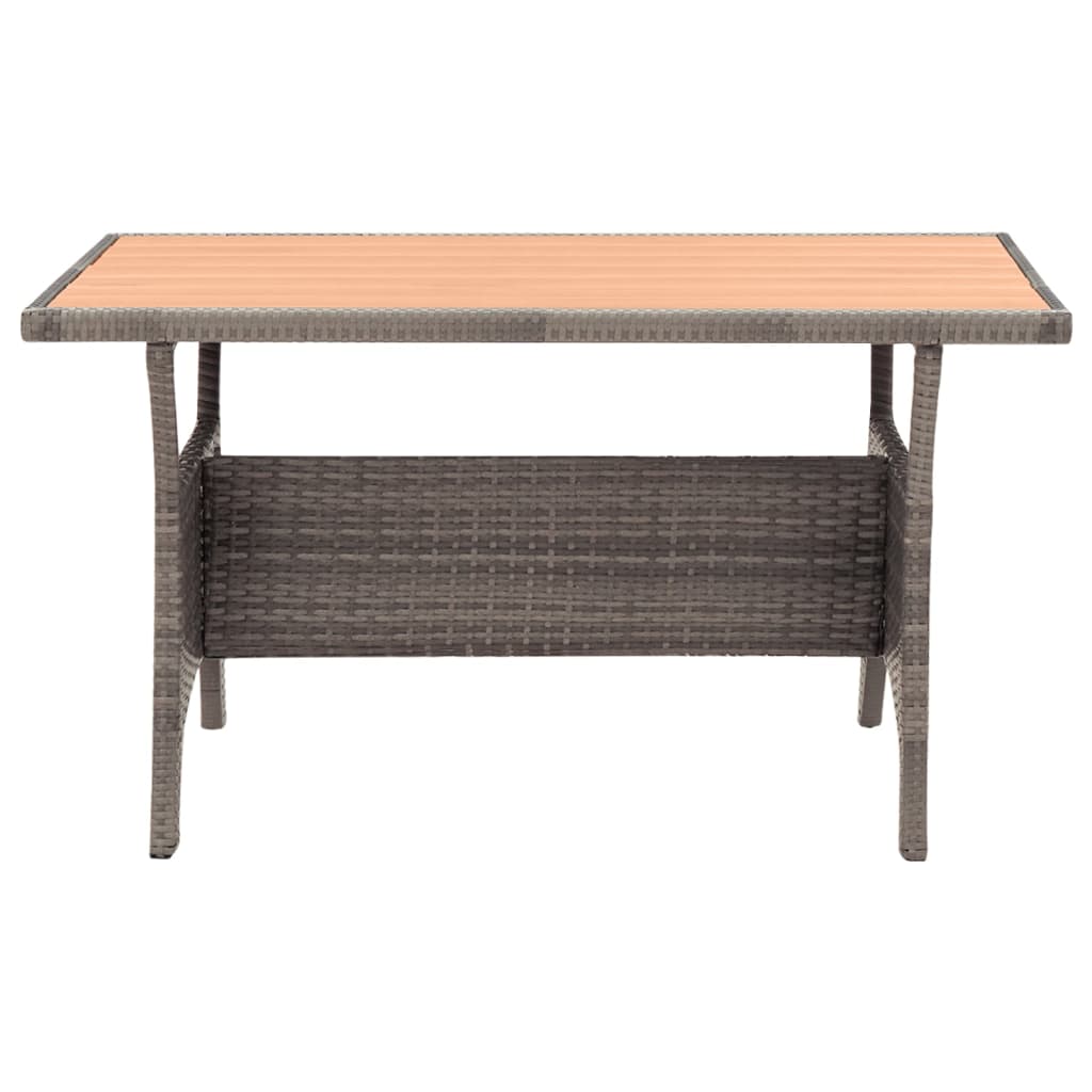 vidaXL Outdoor Dining Table Patio Table Garden Wicker Furniture PE Rattan-2