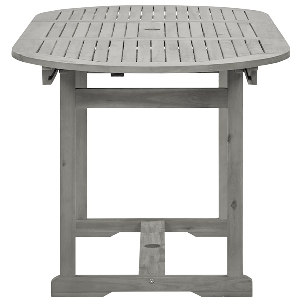 vidaXL Patio Dining Table (47.2"-66.9")x31.5"x29.5" Solid Acacia Wood-5