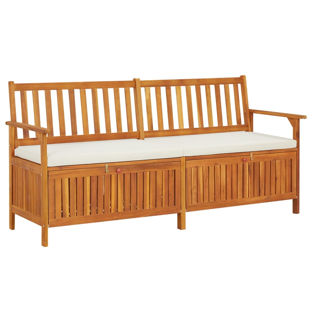 vidaXL Outdoor Storage Bench Deck Box for Patio Furniture Solid Wood Acacia-35