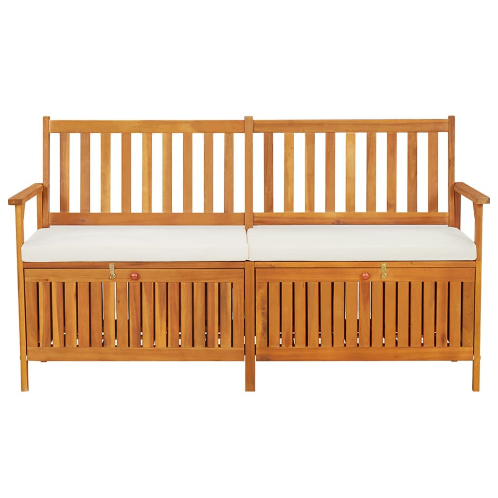 vidaXL Outdoor Storage Bench Deck Box for Patio Furniture Solid Wood Acacia-63