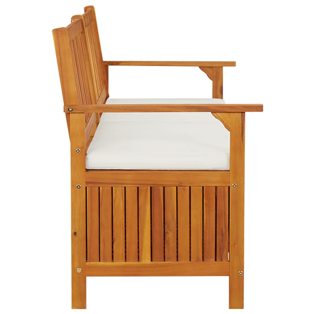 vidaXL Outdoor Storage Bench Deck Box for Patio Furniture Solid Wood Acacia-19