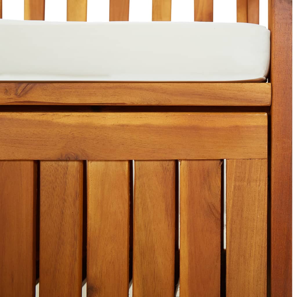 vidaXL Outdoor Storage Bench Deck Box for Patio Furniture Solid Wood Acacia-26