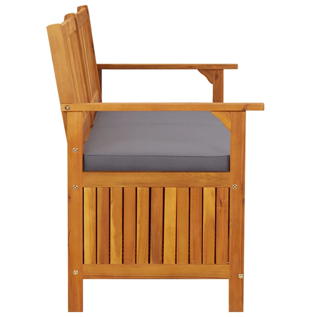 vidaXL Outdoor Storage Bench Deck Box for Patio Furniture Solid Wood Acacia-58