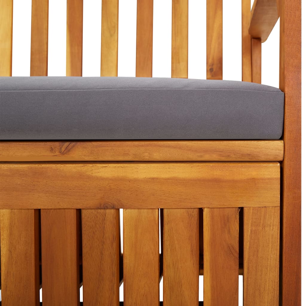 vidaXL Outdoor Storage Bench Deck Box for Patio Furniture Solid Wood Acacia-59