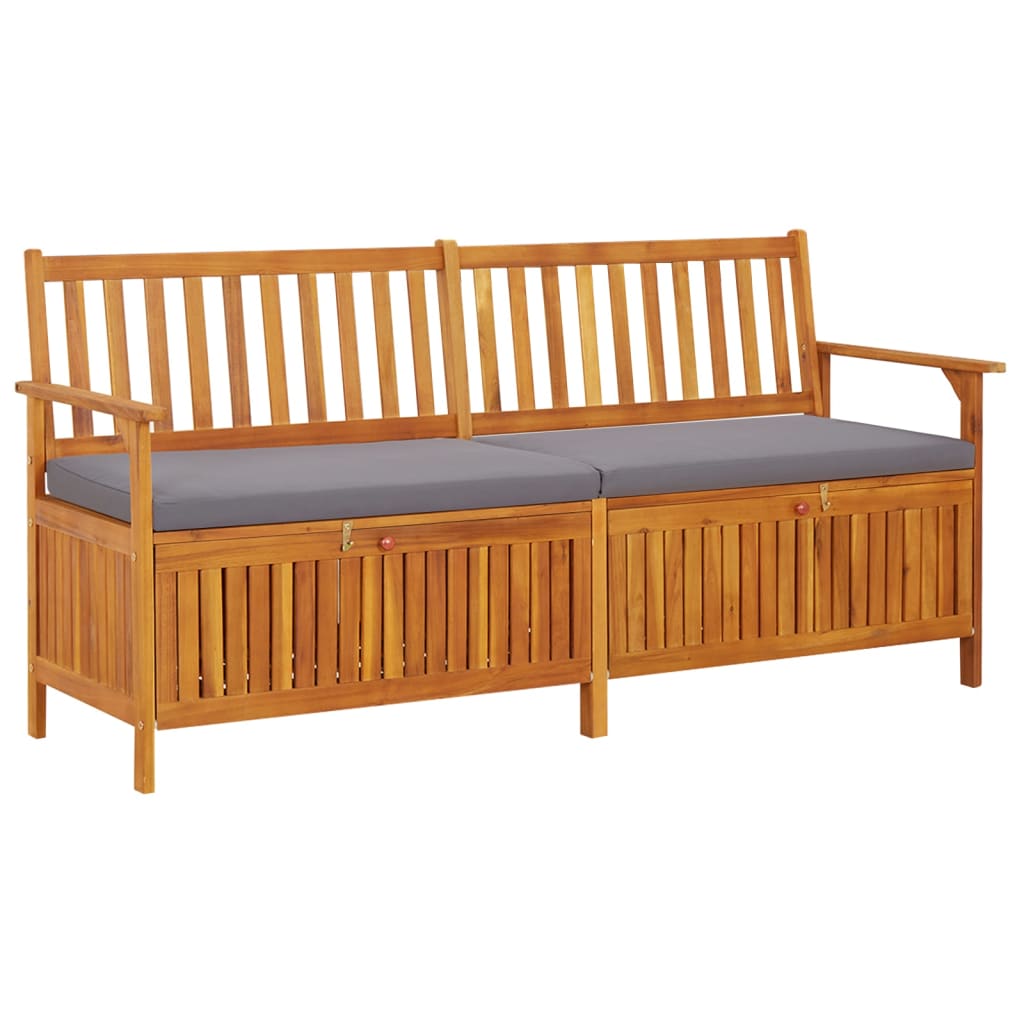 vidaXL Outdoor Storage Bench Deck Box for Patio Furniture Solid Wood Acacia-10
