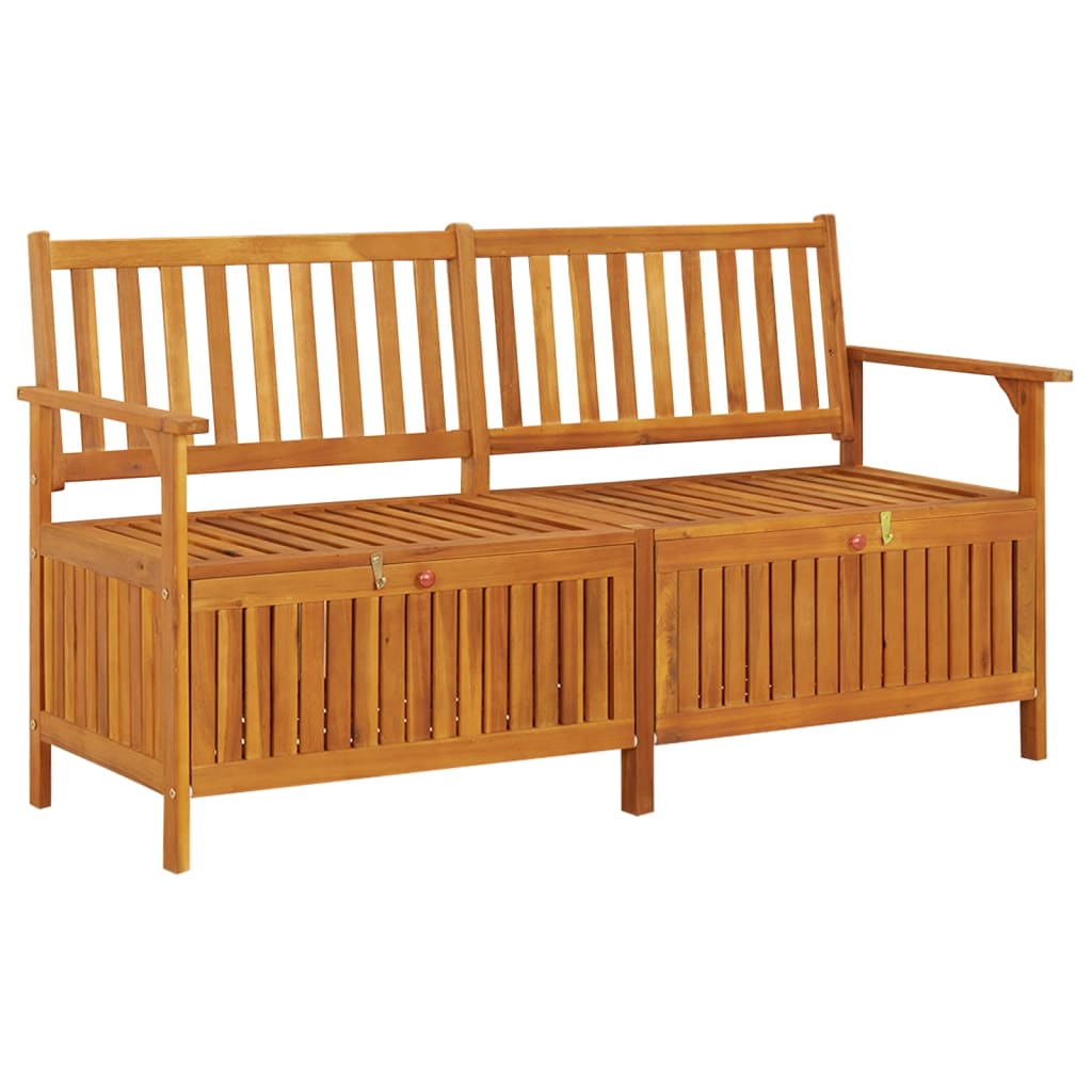 vidaXL Outdoor Storage Bench Deck Box for Patio Furniture Solid Wood Acacia-25