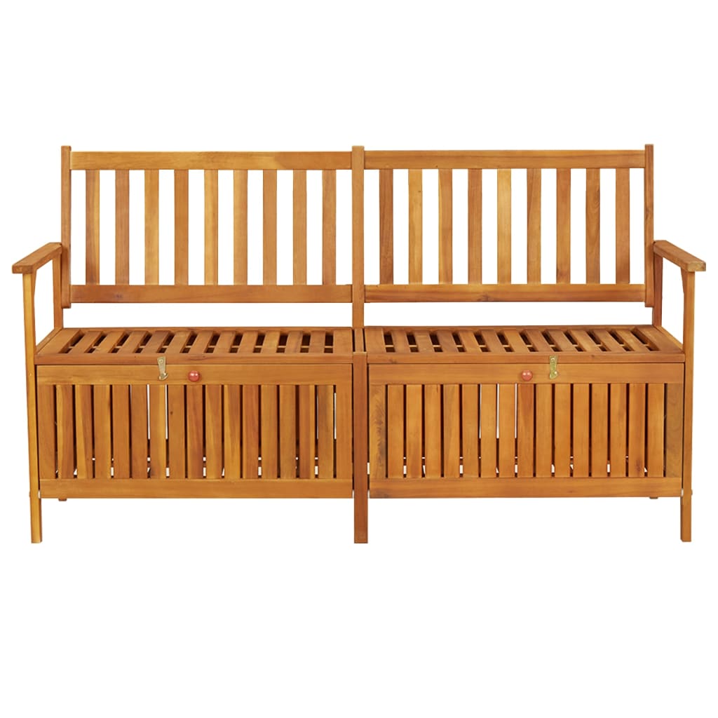 vidaXL Outdoor Storage Bench Deck Box for Patio Furniture Solid Wood Acacia-23
