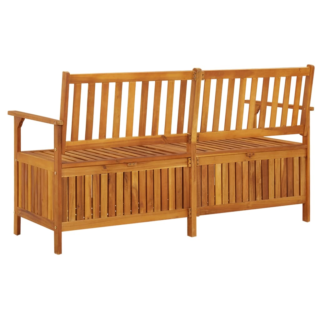 vidaXL Outdoor Storage Bench Deck Box for Patio Furniture Solid Wood Acacia-36