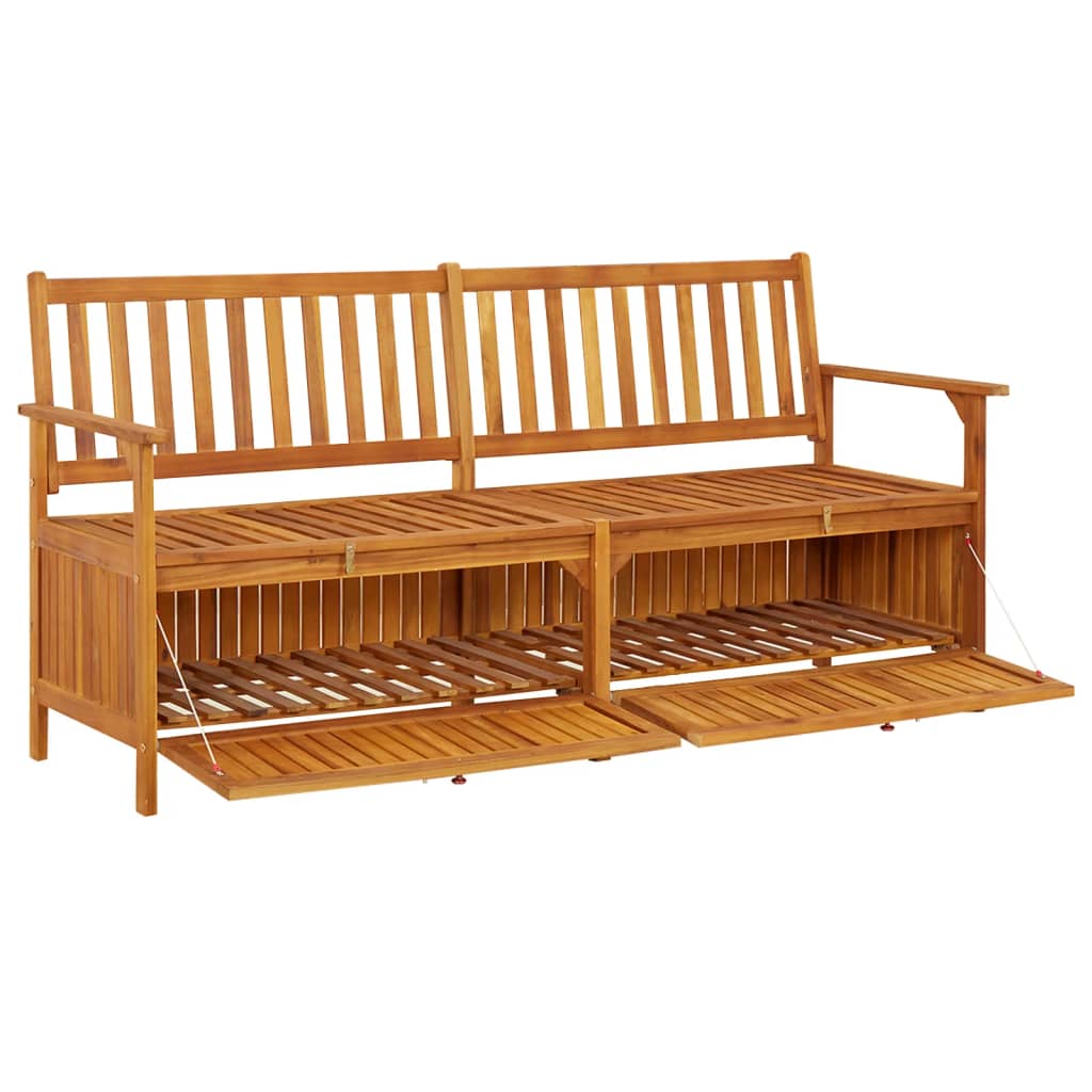 vidaXL Outdoor Storage Bench Deck Box for Patio Furniture Solid Wood Acacia-61