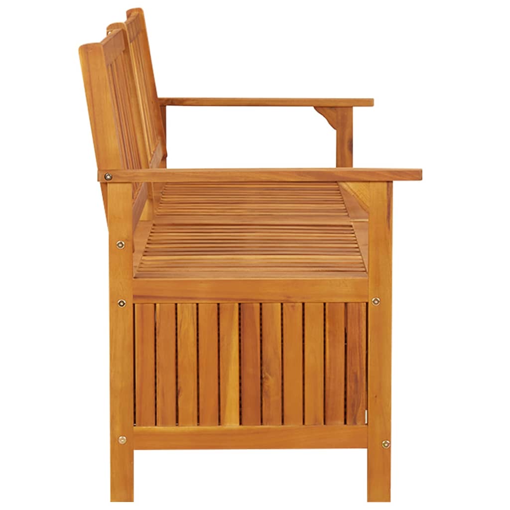 vidaXL Outdoor Storage Bench Deck Box for Patio Furniture Solid Wood Acacia-2