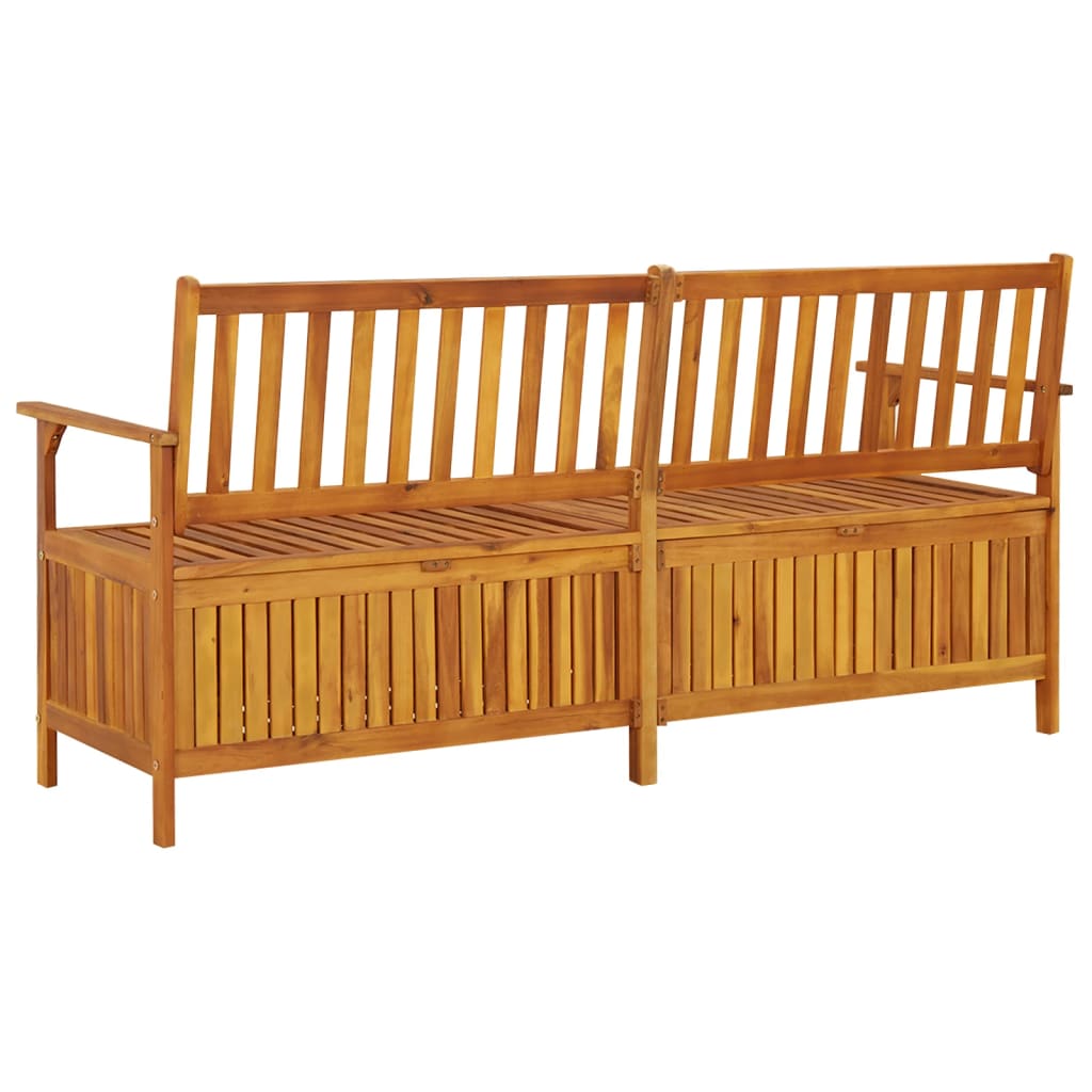 vidaXL Outdoor Storage Bench Deck Box for Patio Furniture Solid Wood Acacia-9