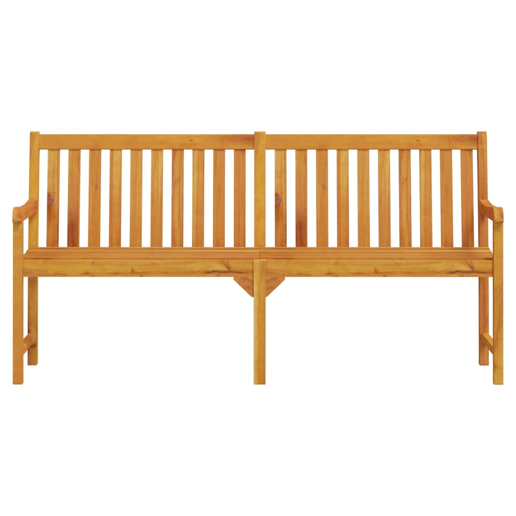 vidaXL Outdoor Patio Bench Garden Park Bench with Armrests Solid Wood Acacia-24
