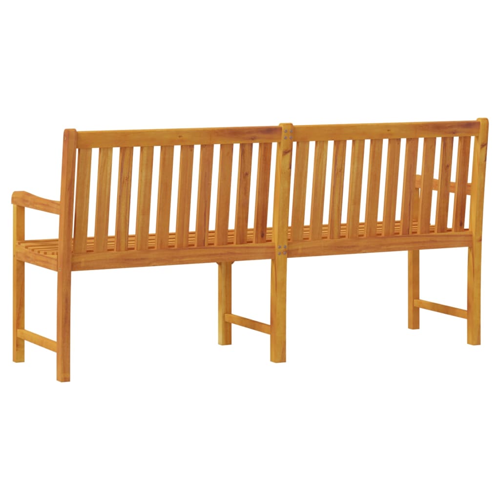 vidaXL Outdoor Patio Bench Garden Park Bench with Armrests Solid Wood Acacia-10