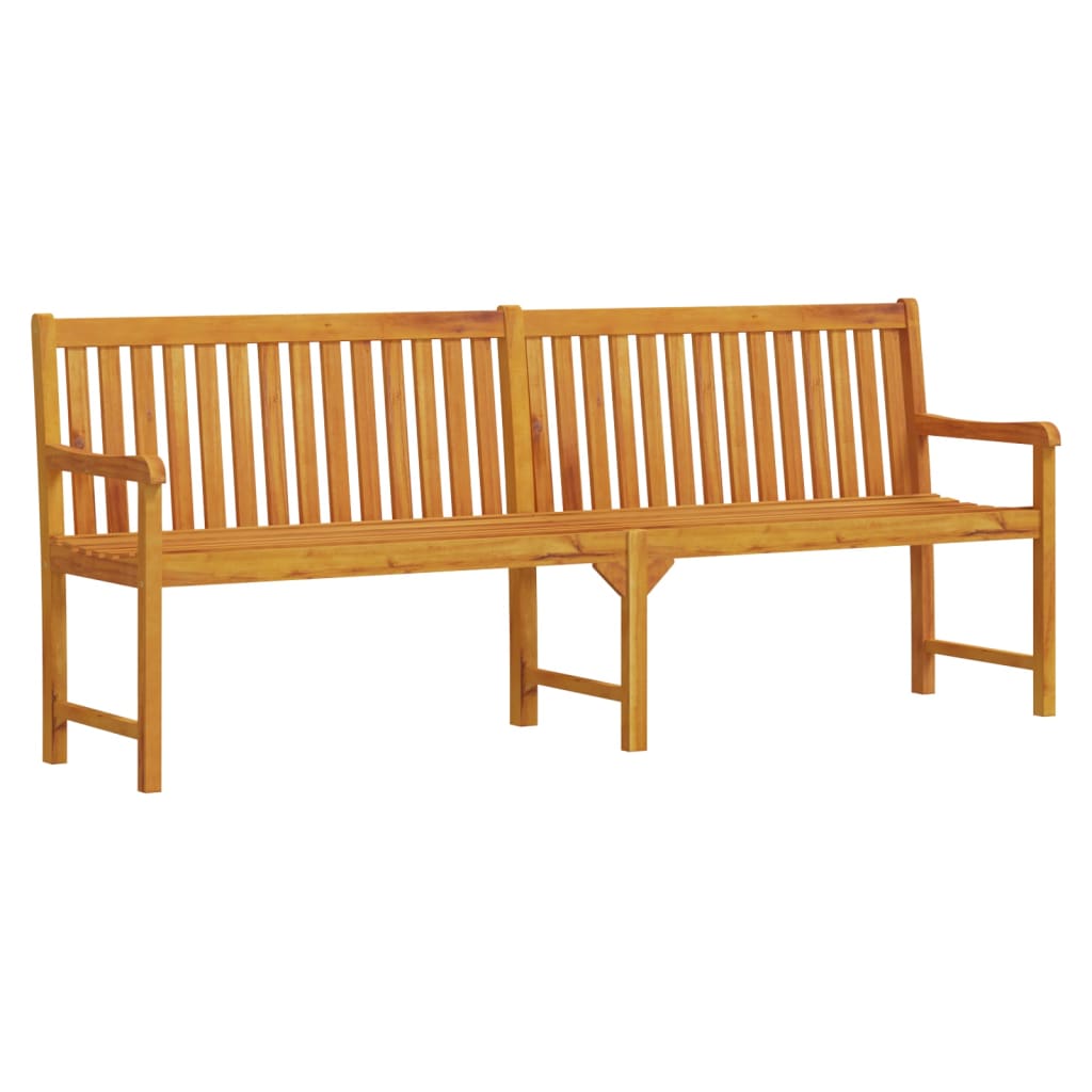 vidaXL Outdoor Patio Bench Garden Park Bench with Armrests Solid Wood Acacia-2