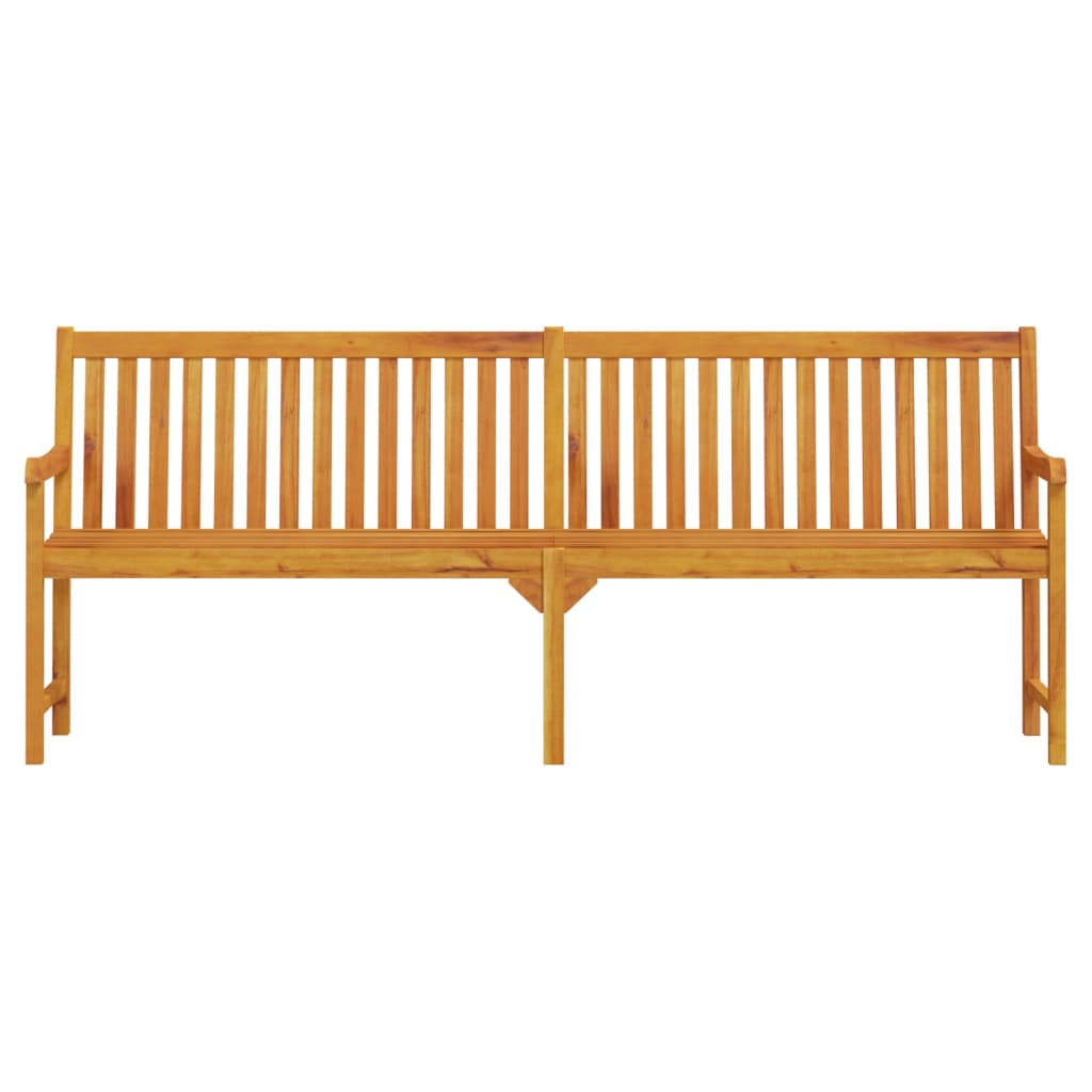 vidaXL Outdoor Patio Bench Garden Park Bench with Armrests Solid Wood Acacia-5