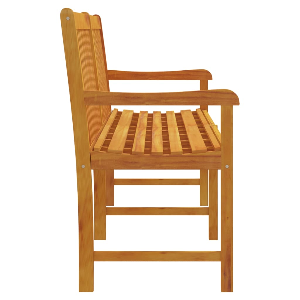 vidaXL Outdoor Patio Bench Garden Park Bench with Armrests Solid Wood Acacia-19