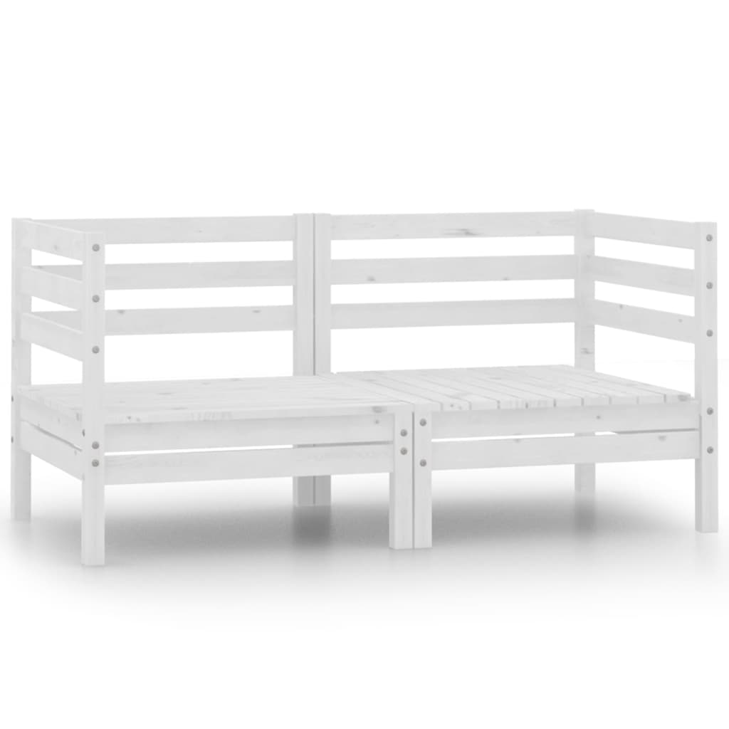 vidaXL Patio Loveseat Outdoor Patio 2-Seater Sofa for Garden Solid Wood Pine-1