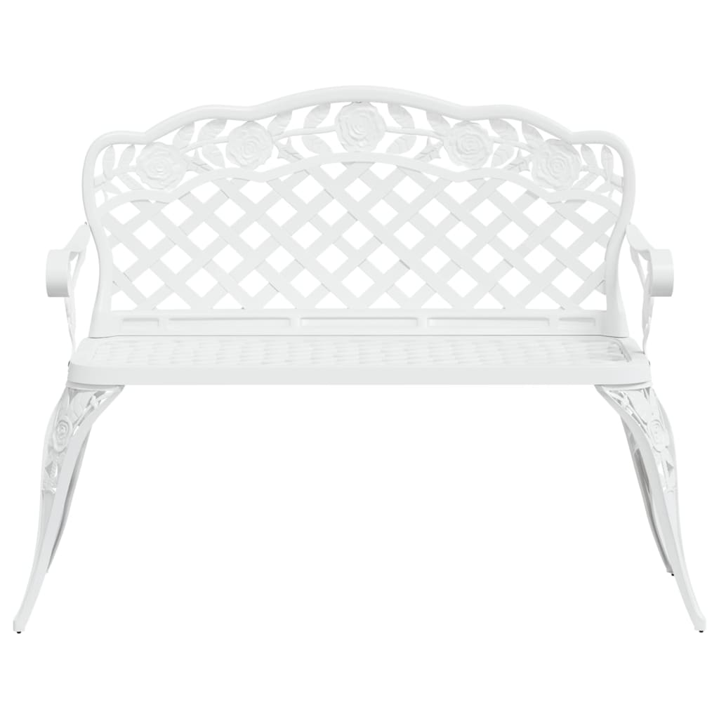 vidaXL Outdoor Patio Bench Outdoor Bench Chair for Backyard Cast Aluminum-16