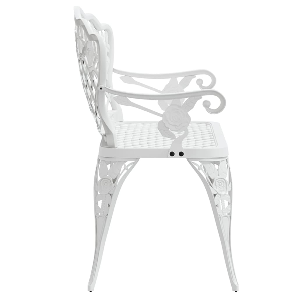 vidaXL Outdoor Patio Bench Outdoor Bench Chair for Backyard Cast Aluminum-18