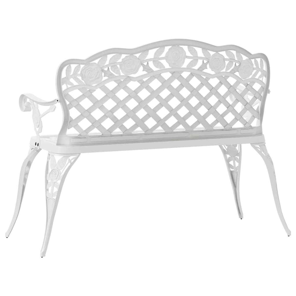 vidaXL Outdoor Patio Bench Outdoor Bench Chair for Backyard Cast Aluminum-20