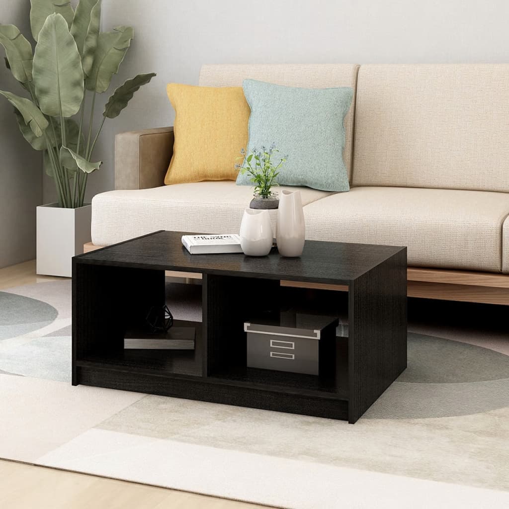 vidaXL Solid Pinewood Coffee Table 29.5"x13.2" Couch End Table Multi Colors-1