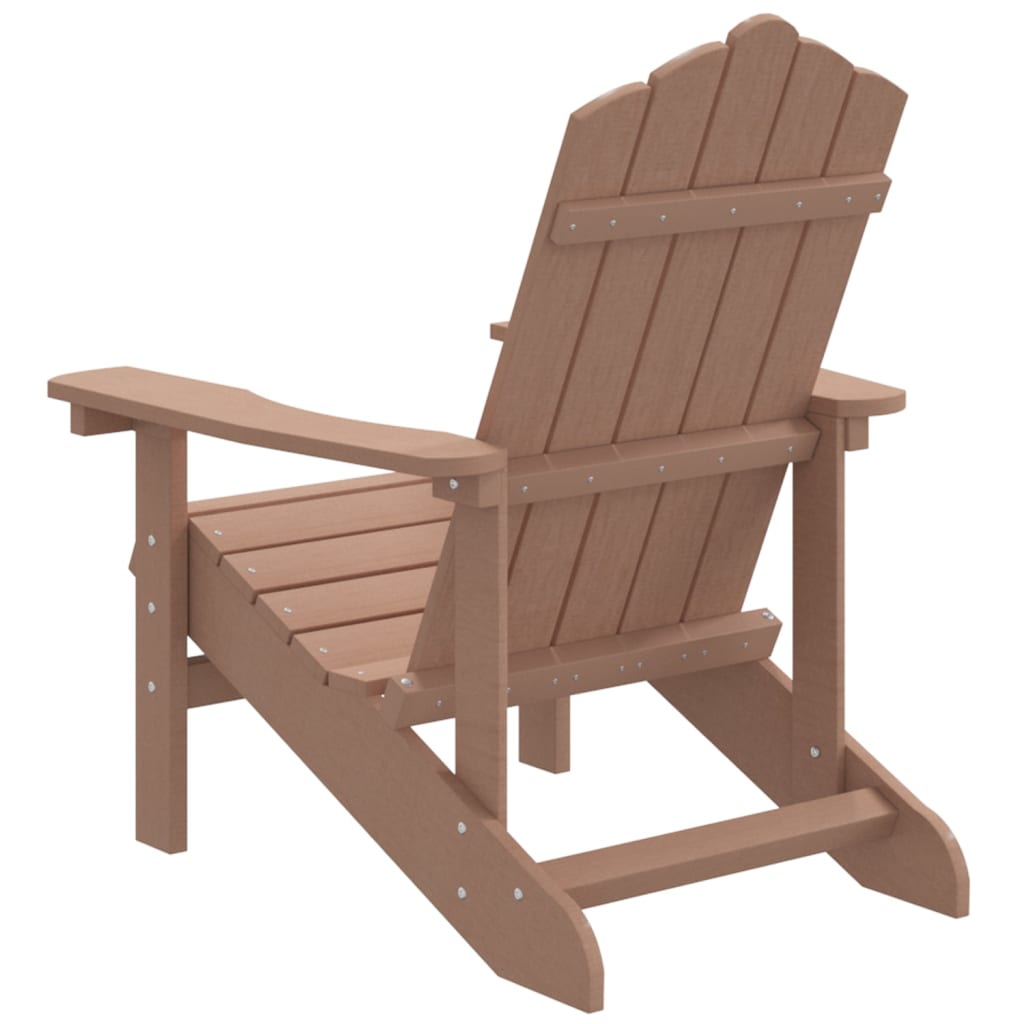 vidaXL Patio Adirondack Chair HDPE Anthracite-2