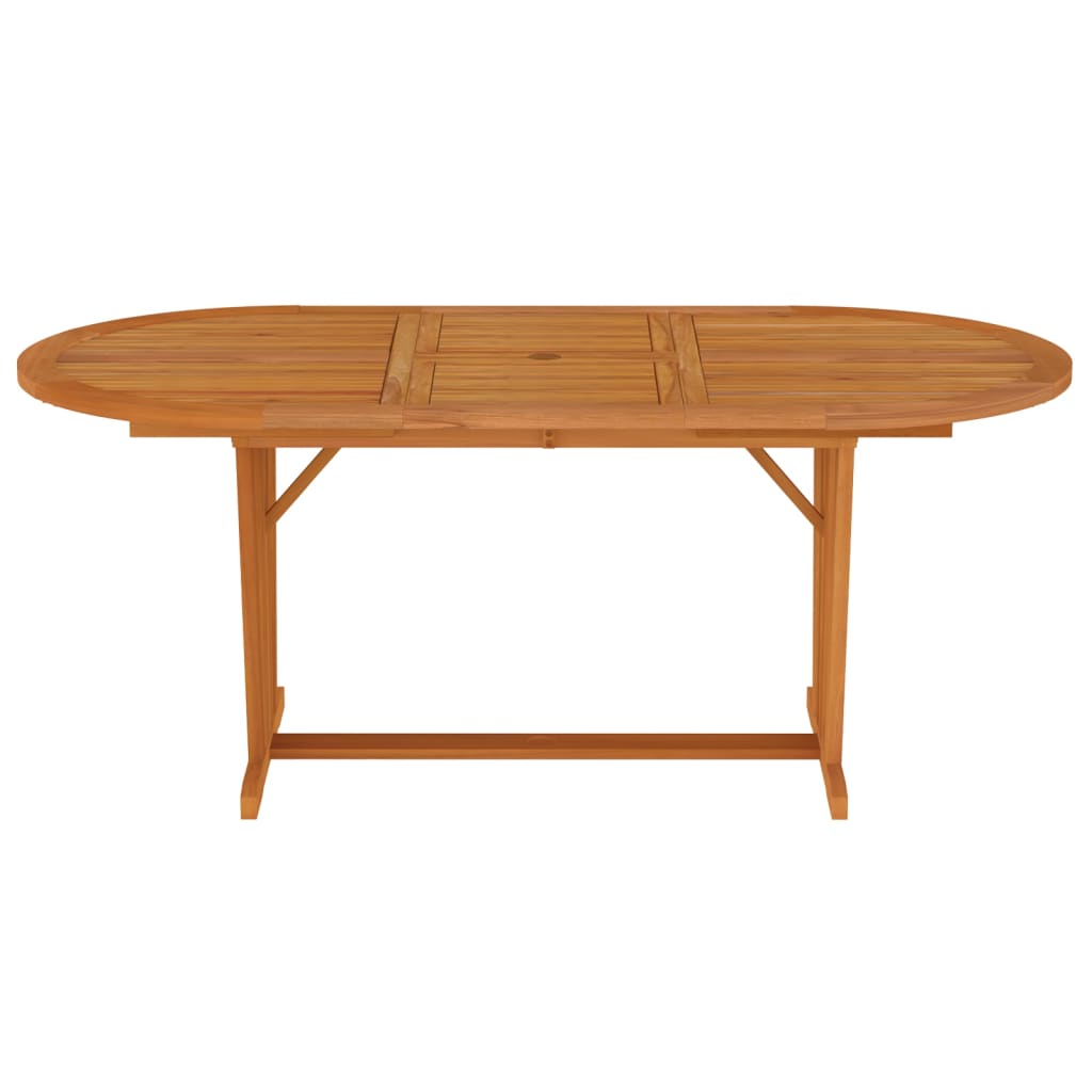 vidaXL Patio Table 78.7"x39.4"x29.5" Solid Wood Eucalyptus-1