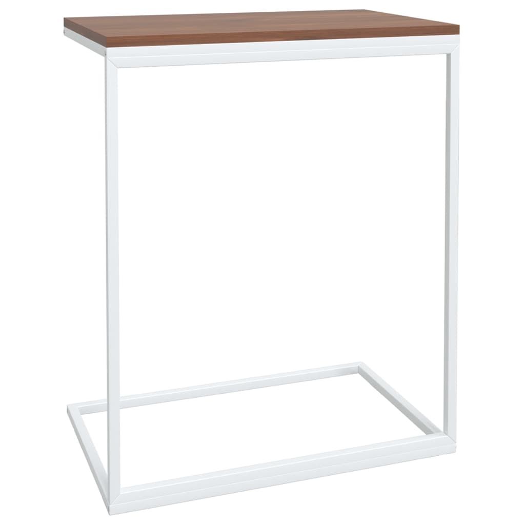 vidaXL Side Table White 21.7"x13.8"x26" Engineered Wood-3