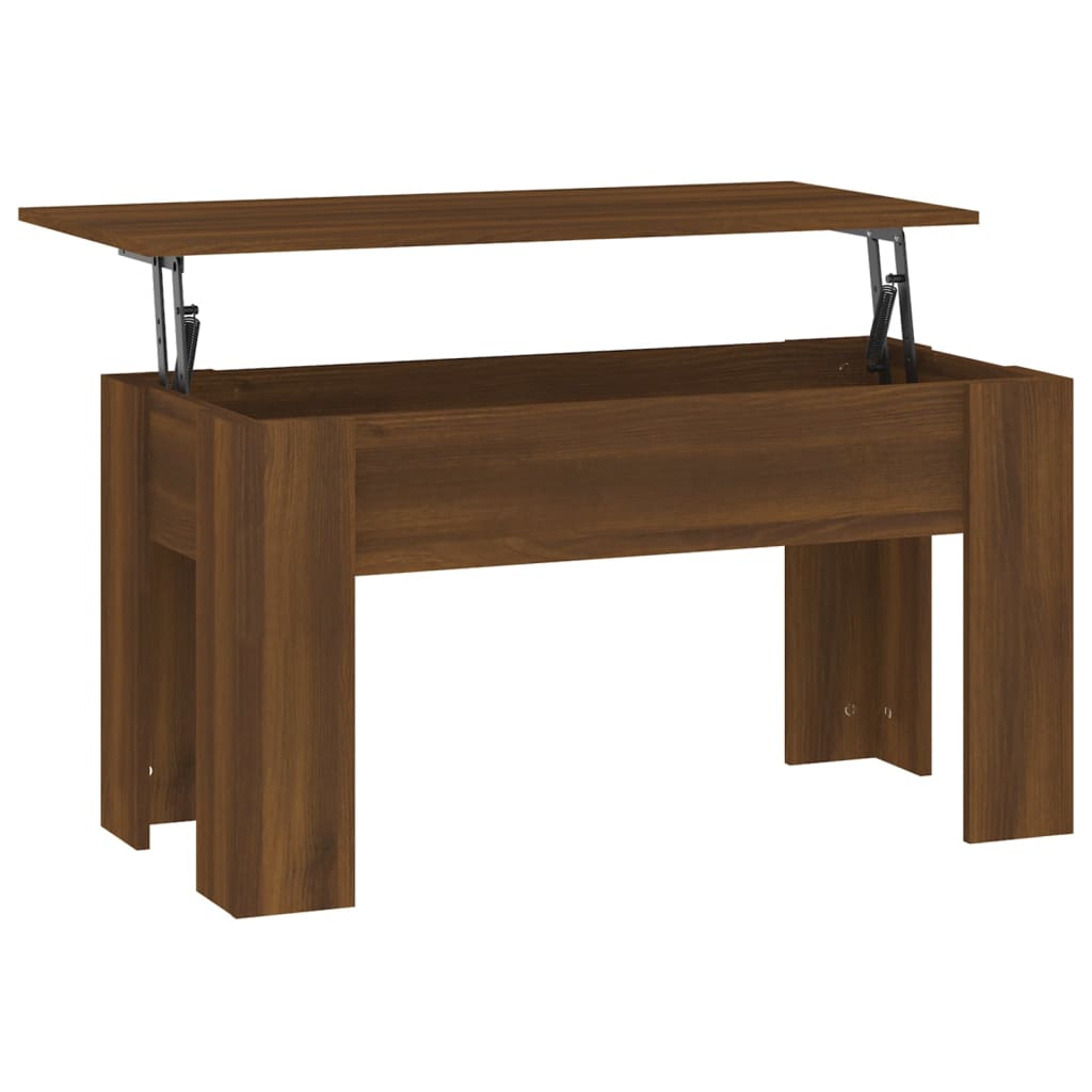 vidaXL Coffee Table Lift Top End Table Accent Side Sofa Table Engineered Wood-10