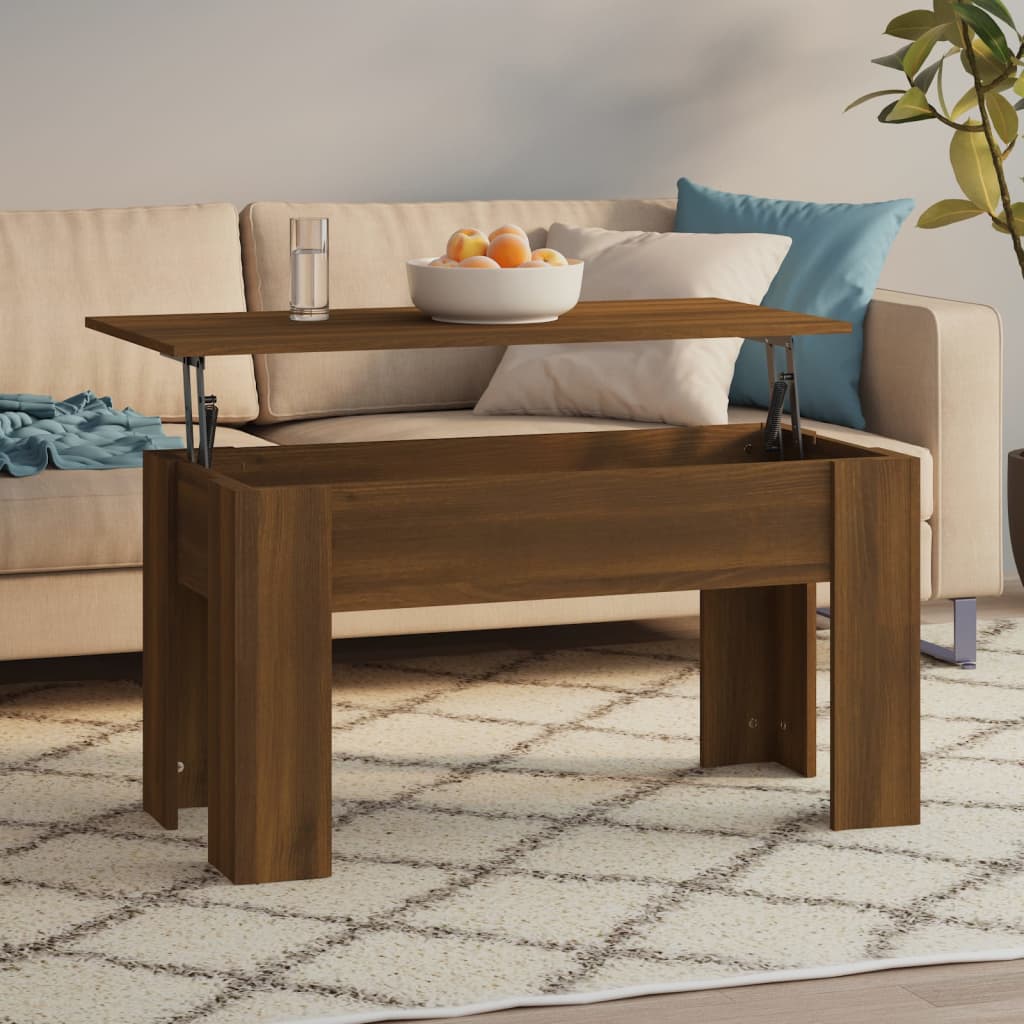 vidaXL Coffee Table Lift Top End Table Accent Side Sofa Table Engineered Wood-15