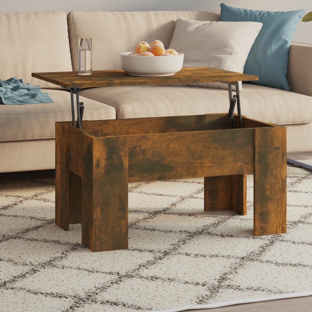 vidaXL Coffee Table Lift Top End Table Accent Side Sofa Table Engineered Wood-26