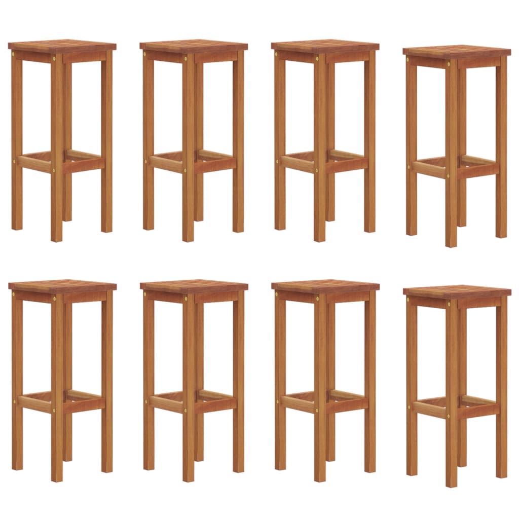 vidaXL Bar Stool Bar Seat Counter Height Stool for Pub Kitchen Solid Wood-10