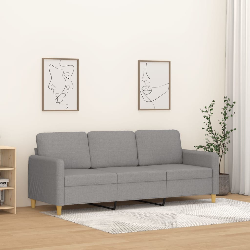 vidaXL Sofa Chair Living Room Accent Upholstered Chair with Armrest Fabric-11