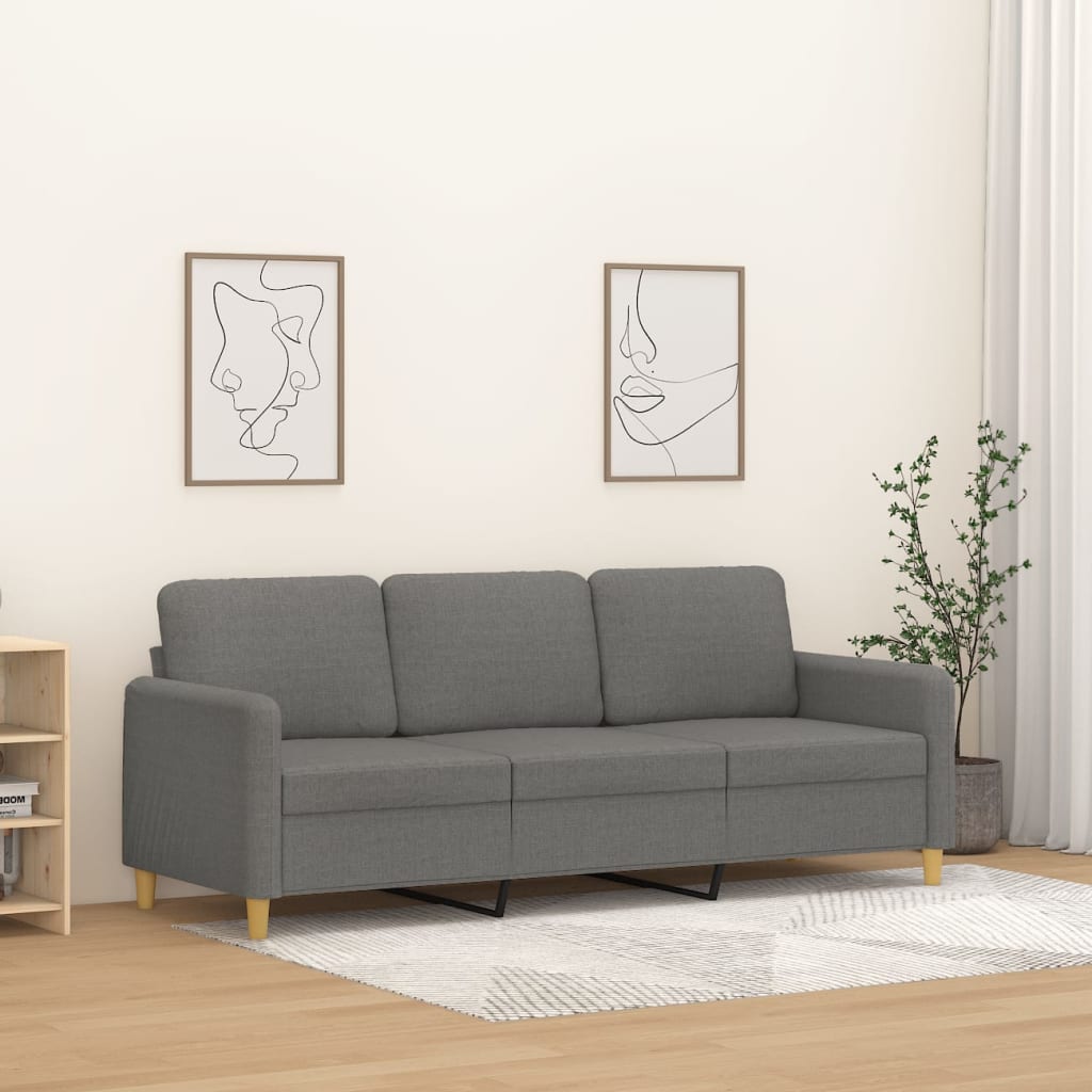 vidaXL Sofa Chair Living Room Accent Upholstered Chair with Armrest Fabric-27