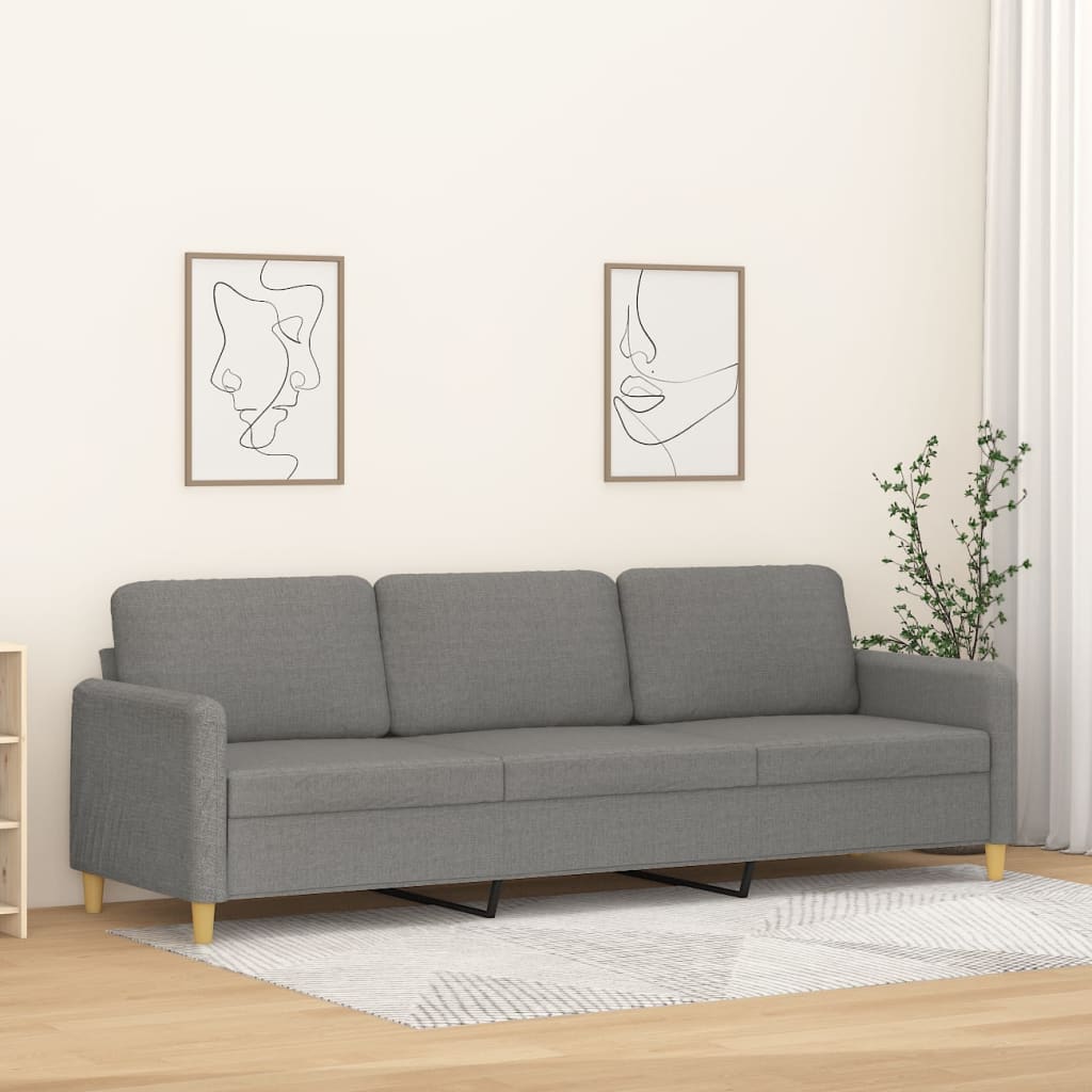 vidaXL Sofa Chair Living Room Accent Upholstered Chair with Armrest Fabric-41